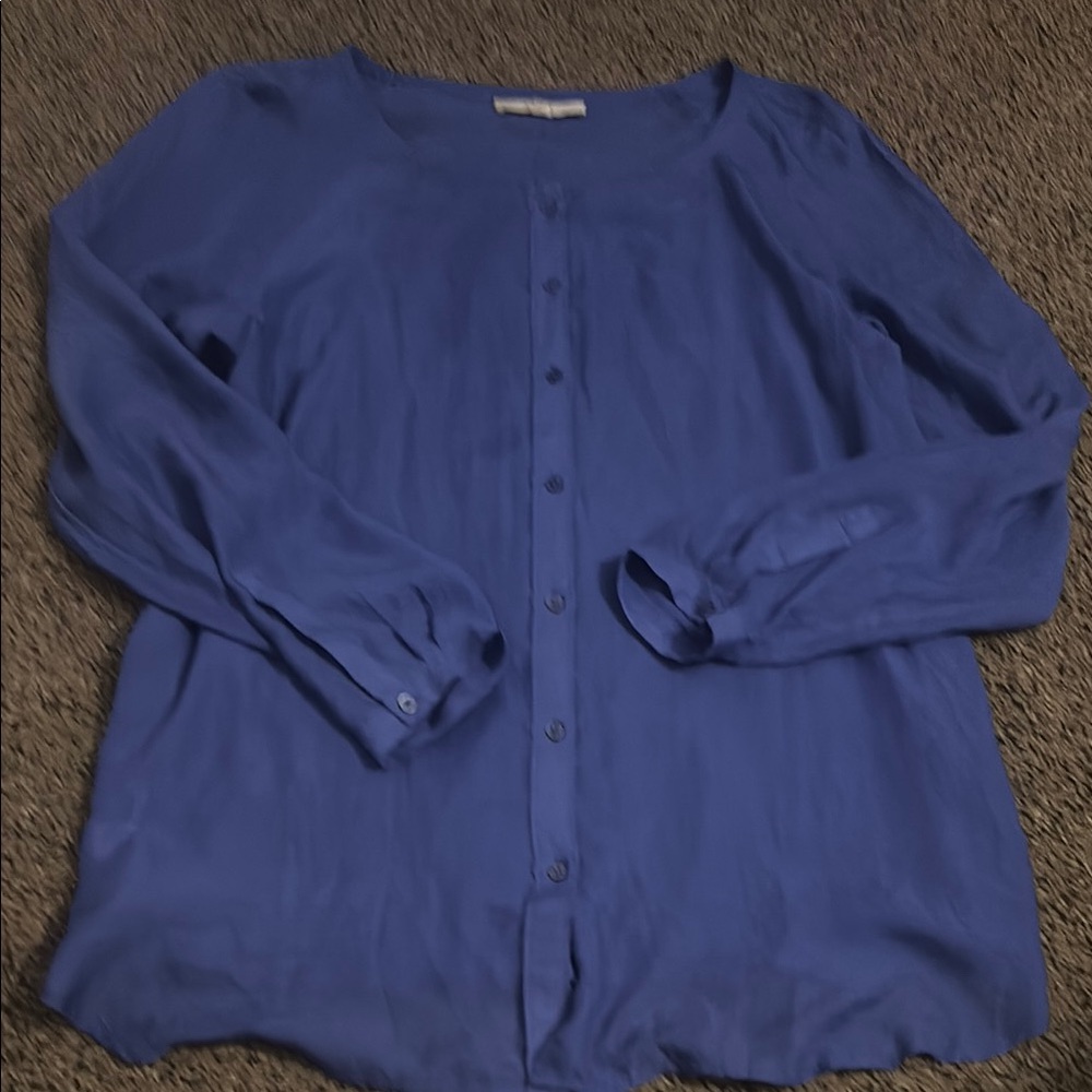 Women's Purple Button-Up Top